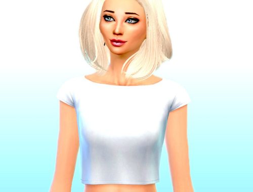 Simple crop top recolor by Julkens simsbyme