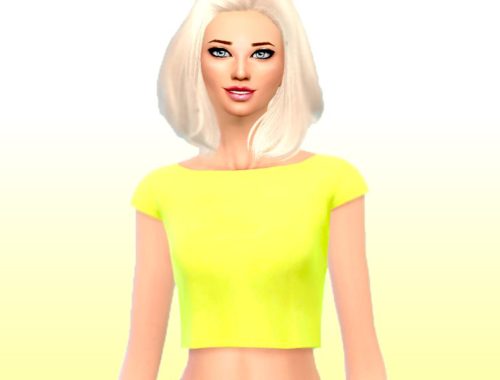 Simple crop top recolor by Julkens simsbyme