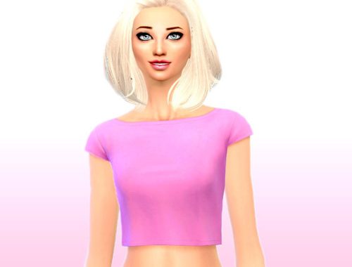 Simple crop top recolor by Julkens simsbyme