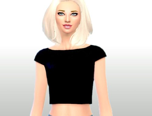 Simple crop top recolor by Julkens simsbyme