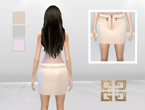 Celestine Zipper Skirt