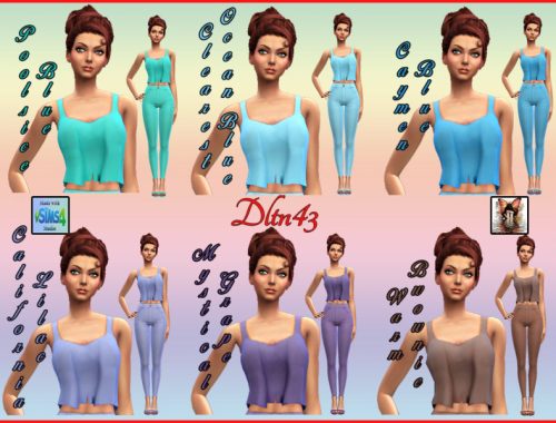 NyGirlS4 Draped Crop Tank Recolors - mesh needed