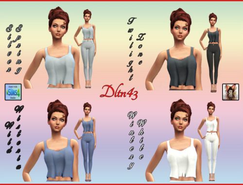 NyGirlS4 Draped Crop Tank Recolors - mesh needed