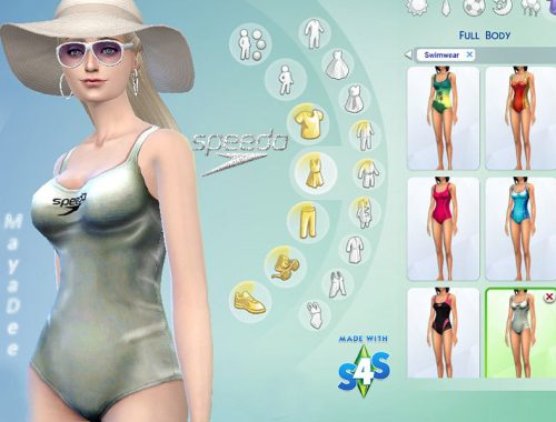 Silver Speedo Bathing Suit