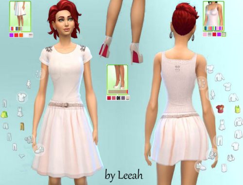 Skirts and Tops Pale Pink