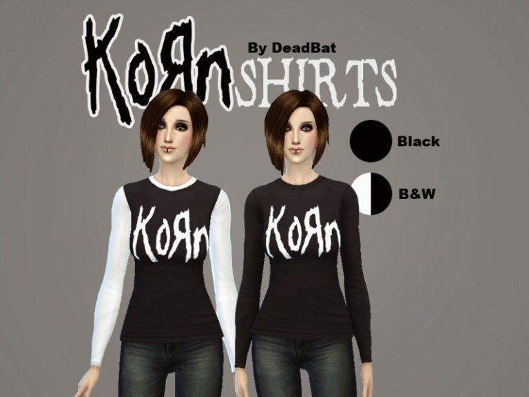 KoRn Shirts - The Sims 4 Catalog