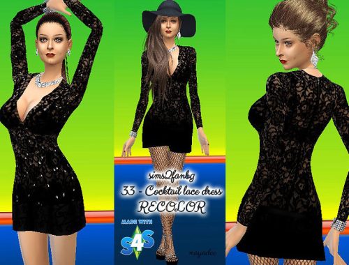 Black lace and swarovsky