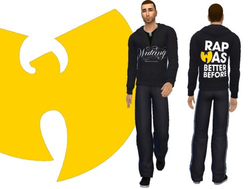 Wu Tang Hoodie Set for Men