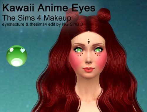 Kawaii Anime Eyes (TS4-FacePaint)