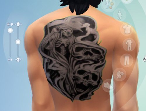 Reaper Full Back Tatoo