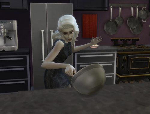 White Hair Recolor 10: Cool Kitchen Style