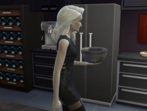 White Hair Recolor 10: Cool Kitchen Style
