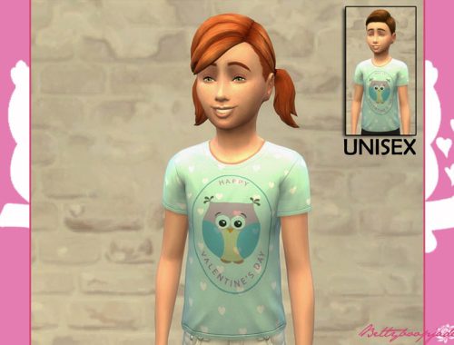 Valentines day owl child