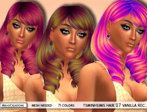 TsminhSims Vanilla Hair Recolor - mesh needed