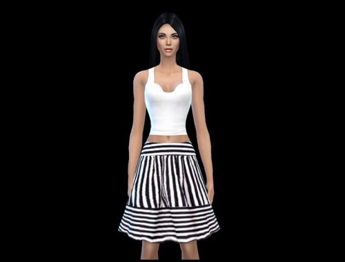 black and white fashion set