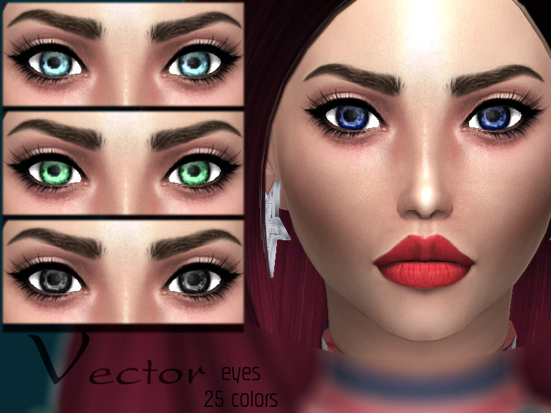 Sharareh: Vector eyes - The Sims 4 Catalog