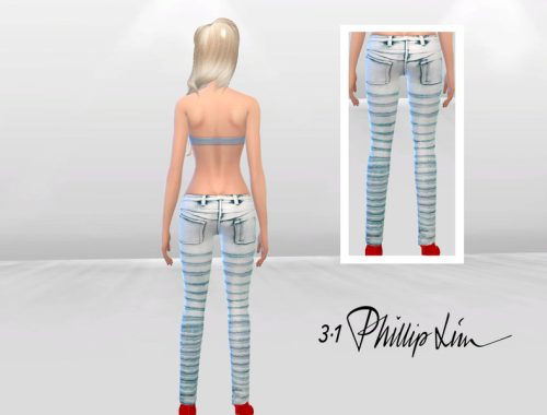 Bleached Shredded Skinny Jeans