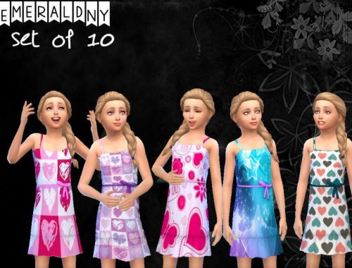 Female Child Dresses Set of 10