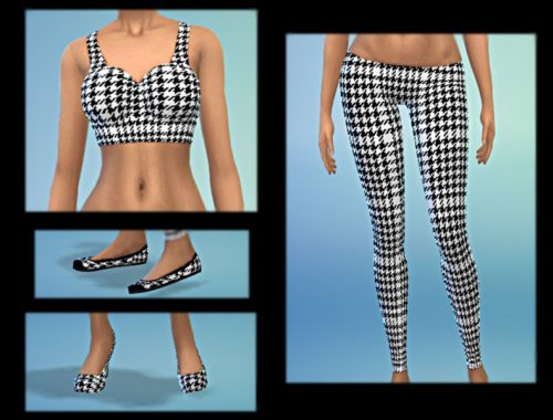 Houndstooth Clothing Set