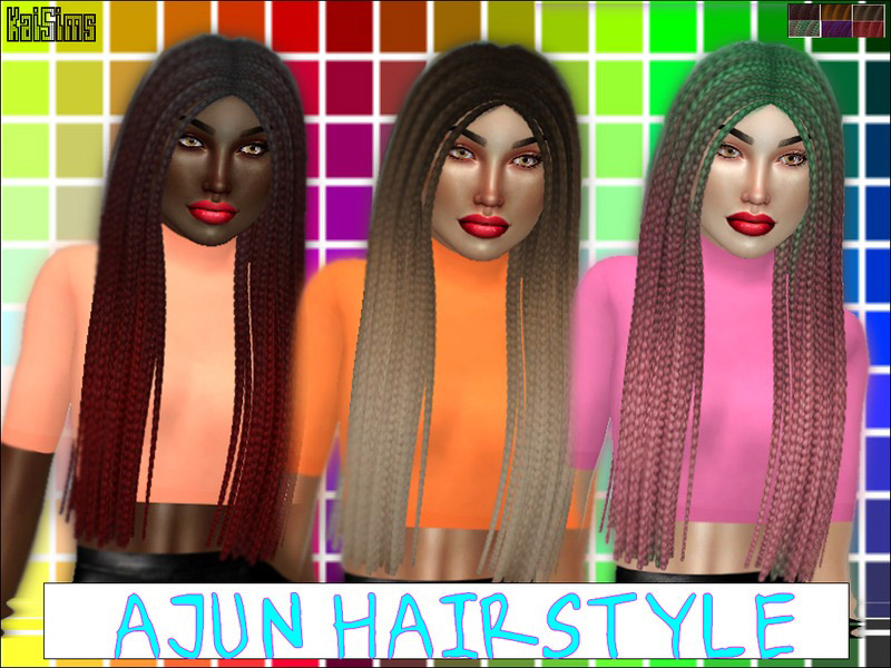 Ajun Hairstyle _ Adult - mesh needed - The Sims 4 Catalog