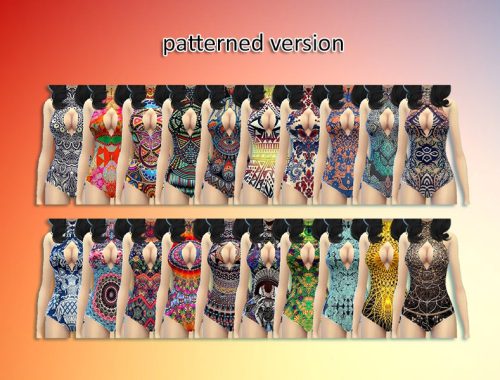 Qnie Recolor Zauma Zipper Swimsuit - Spa Day and mesh needed