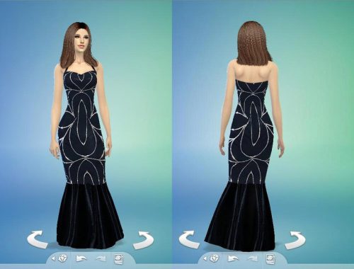 TatyanaName - Black Mermaid Dress