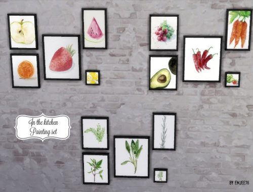 In the kitchen - paintings