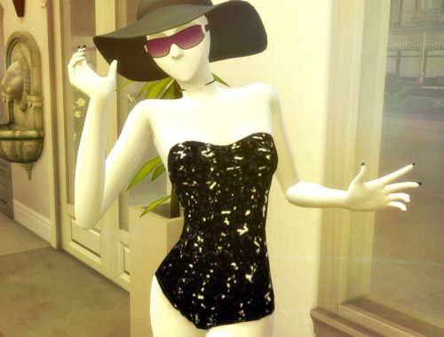 Summer Fun: Strapless Swim Suit
