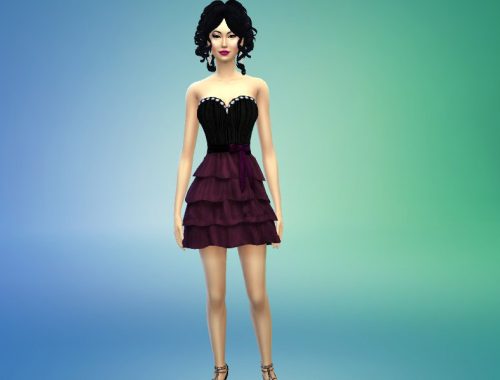 Diamond&Chiffon Dress