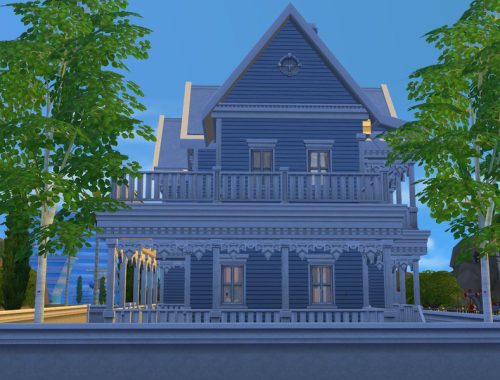 Blue Victorian home