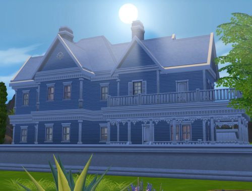 Blue Victorian home