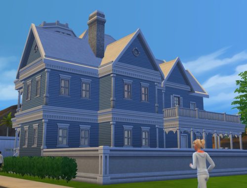 Blue Victorian home