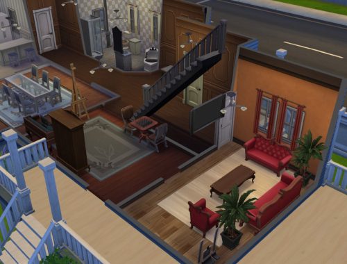 Blue Victorian home