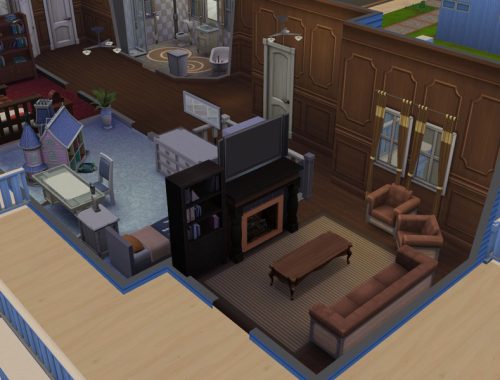 Blue Victorian home