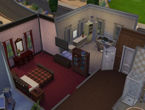 Blue Victorian home