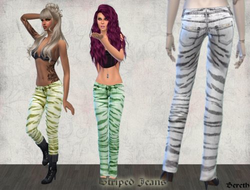 Striped Jeans