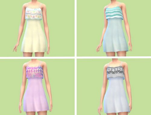 Tribal Print Dresses (Recolors)