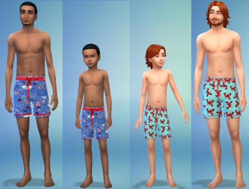 Father and Son Seaside Swimwear Set