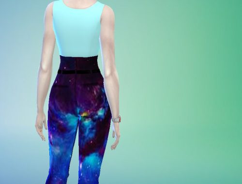Galaxy Skull Jumpsuit EA Recolor - City Living needed