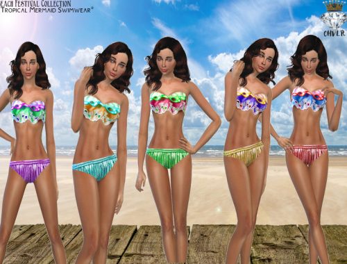 Tropical Mermaid Swimwear