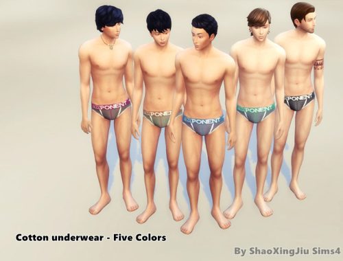 Cotton underwear - five colors