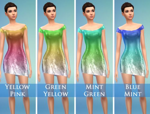 Satin Short Dress