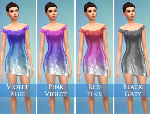 Satin Short Dress