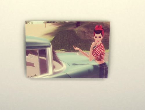 canvas art pin-up