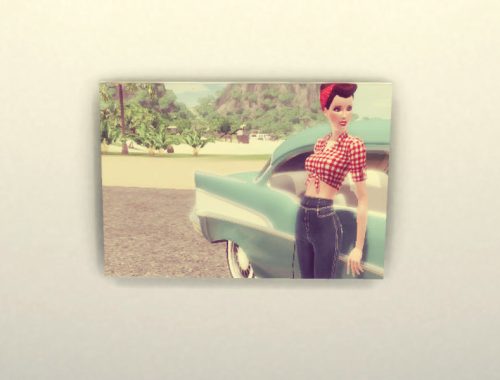 canvas art pin-up
