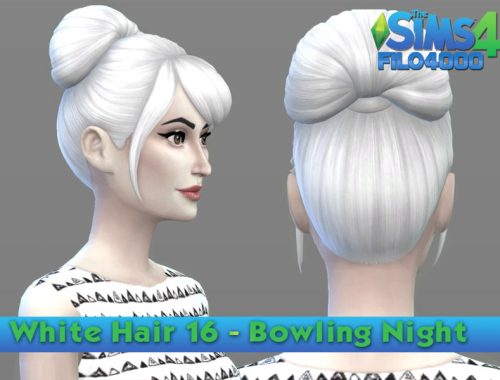 White Hair Recolor 16: Bowling Night