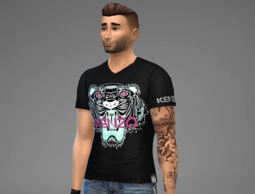 branded tshirt kenz paris