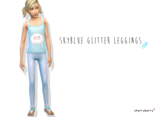 Sky blue - Girls clothing set