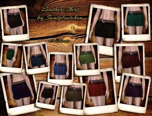 Leather Skirt by Samtpfoetchen