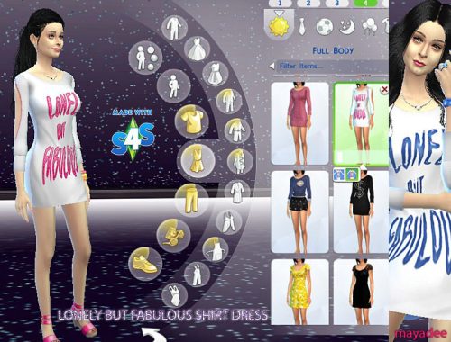Lonely but Fabulous Shirt Dress